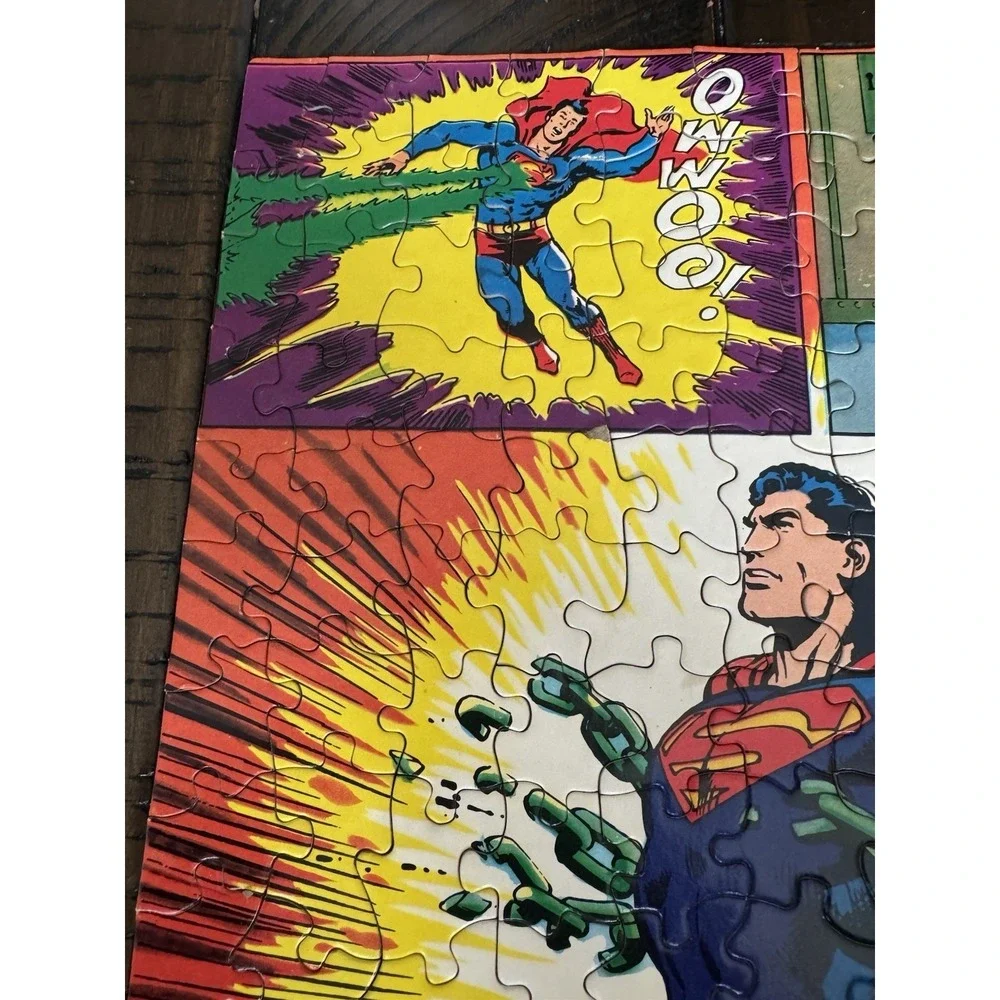 1973‎ Superman Jigsaw Puzzle 200 Pieces Complete